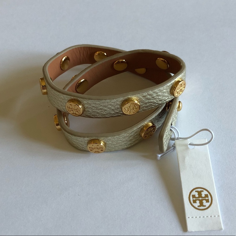 Tory Burch Double Wrap Logo Bracelet